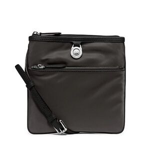 Michael Kors Black Crossbody Nylon Logo-Accent Bag